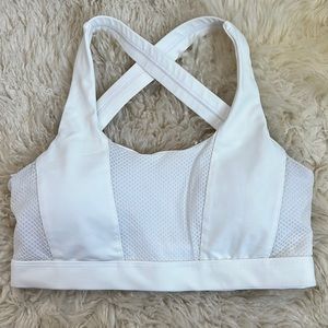 White Sports Bra